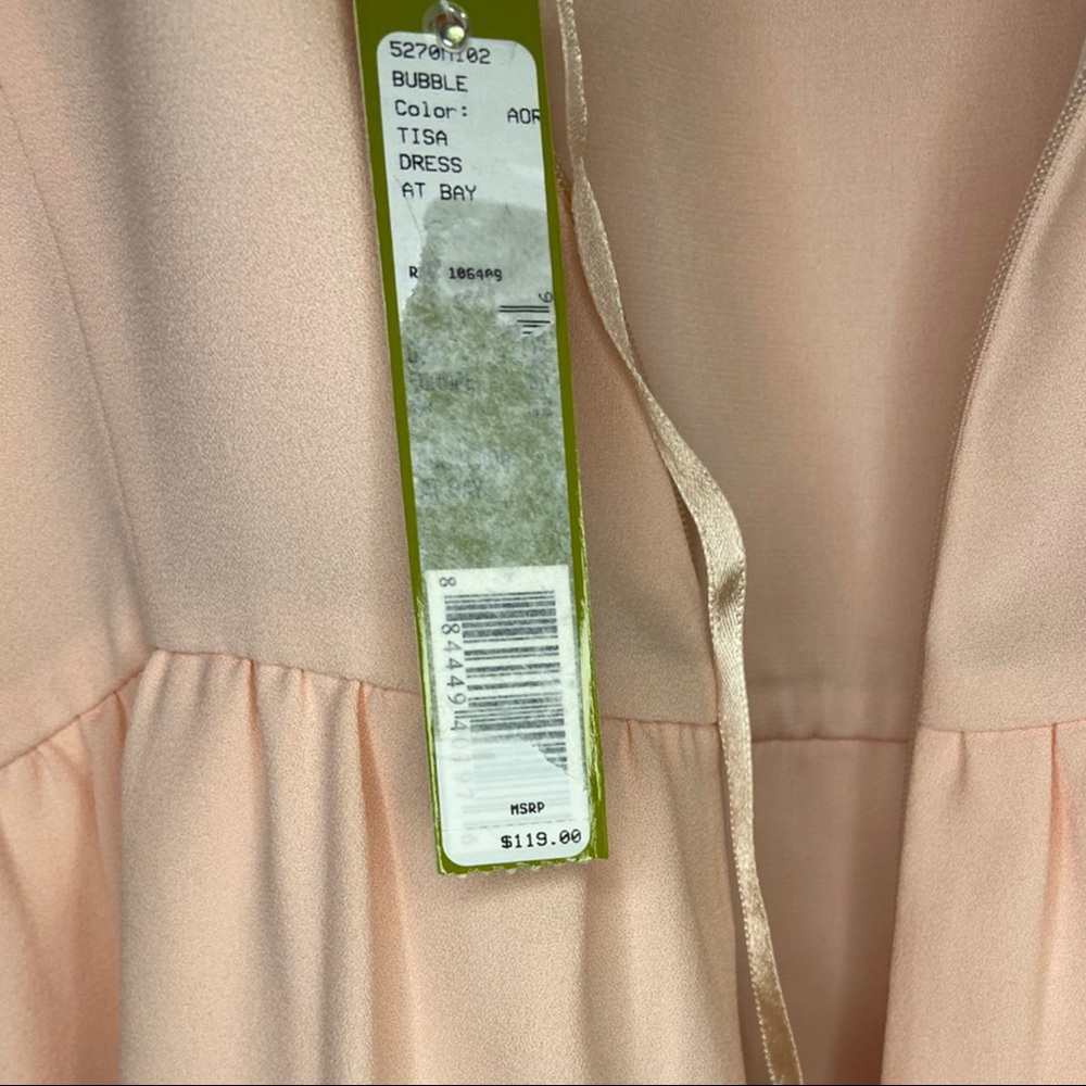 Gianna Bini Light Pink Peplum Dress - Picture 8 of 9